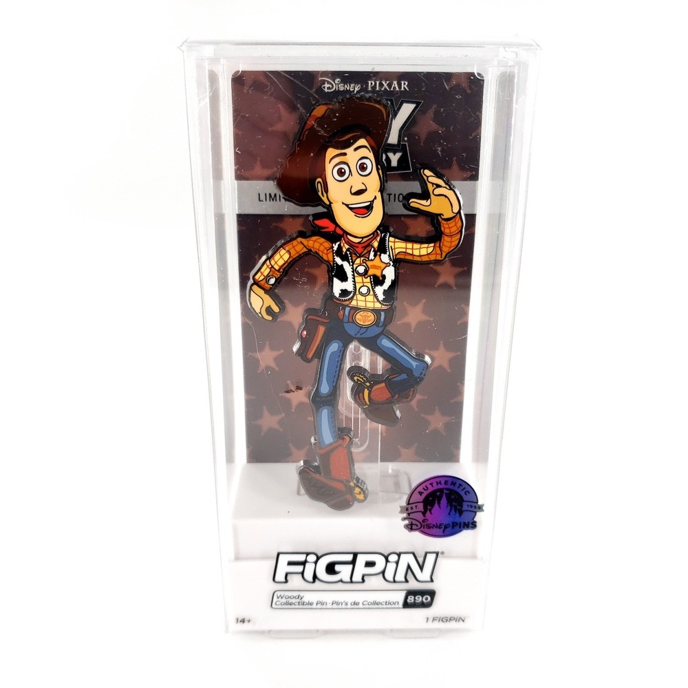 FiGPiN Disney Parks Pixar Toy Story Woody #890 Limited Release Pin Brand New